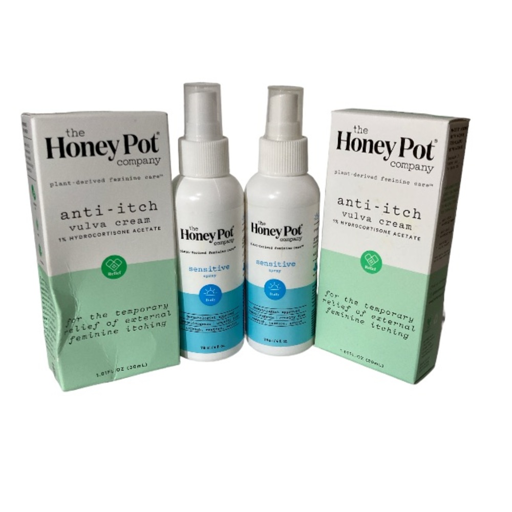 The Honey Pot Anti-Itch Vulva Cream/Honey Pot Sensitve Spray 2 of each